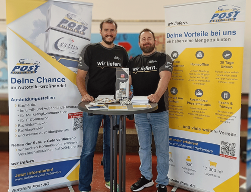 Autoteile Post bei dem Studien- und Berufsorientierungstag am Schulzentrum Neuwerk