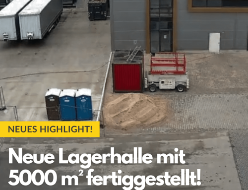 Neue Lagerhalle mit 5.000 m² erfolgreich fertiggestellt!